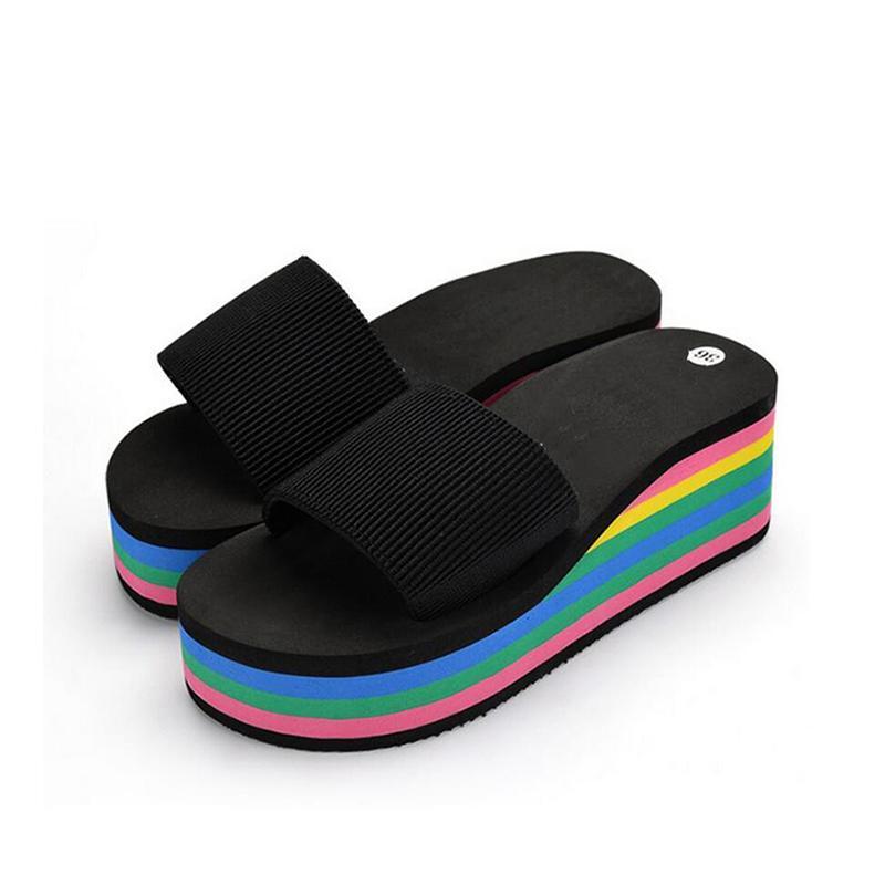 Women's Rainbow Platform Sandals