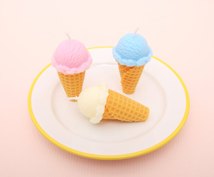 Creative Children Birthday Candles Candy Colored Ice Cream