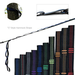 Adjustable Hammock Hanging Straps, Belts, and Hooks