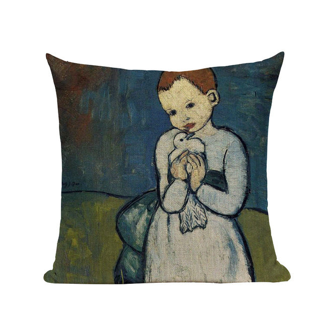 Pablo Picasso Famous Paintings Printed on Linen Cushion Covers