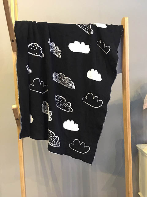 Cloud Cross and Bear Children's Knit Blanket