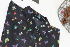 Women's Butterfly Long Sleeve Silk Shirt