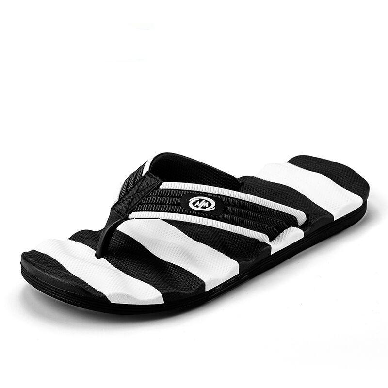 Zebra Stripe Men's Casual Flip Flop Sandals