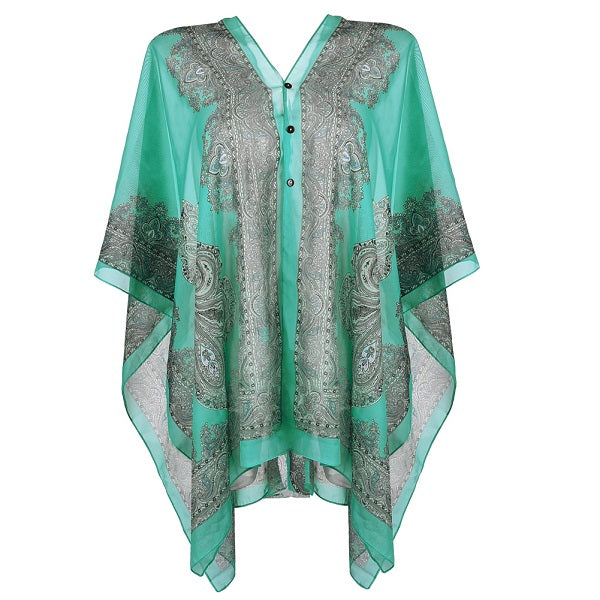 Women's V-Neck Floral Print Beach Cover Up