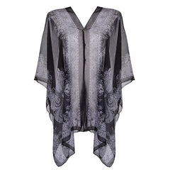 Women's V-Neck Floral Print Beach Cover Up