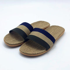 Men's Flax Woven Home Slippers