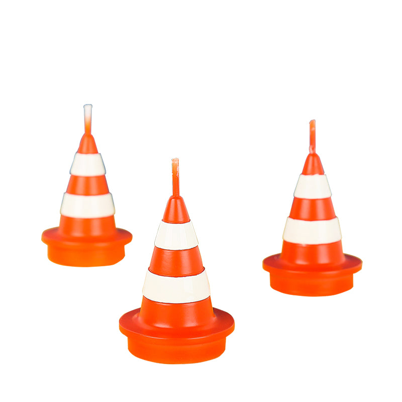 Birthday Candle Road Cone Scented Candles Boy Engineering Toys