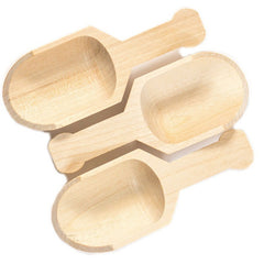 Mini Wooden Scoops for Bulk materials; Bath Salts, Laundry Detergent, etc.
