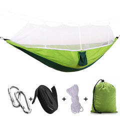 Hammock with Mosquito Netting Canopy for Camping, Two-Person
