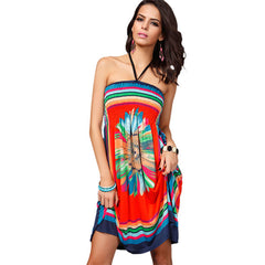 Women's Brazilian Beach Dress with Fitted Top