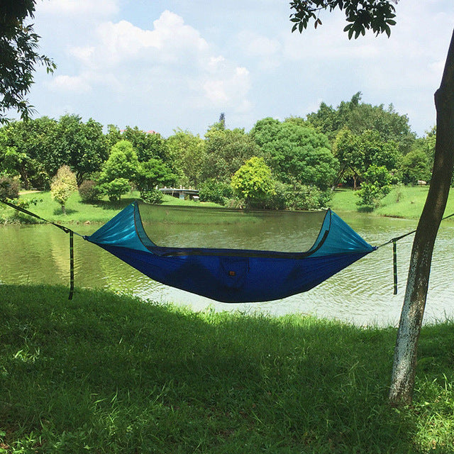 Ultralight Hammock with Mosquito Net, Funnel Canopy