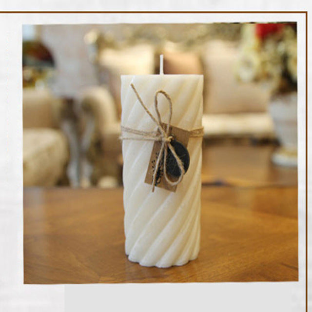 Smoke Free Vanilla Fragrance Candle Essential Oil Decorative Candles