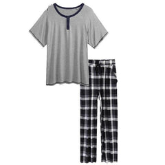 Pajamas Set 100% Cotton Plaid Super Soft Sleepwear