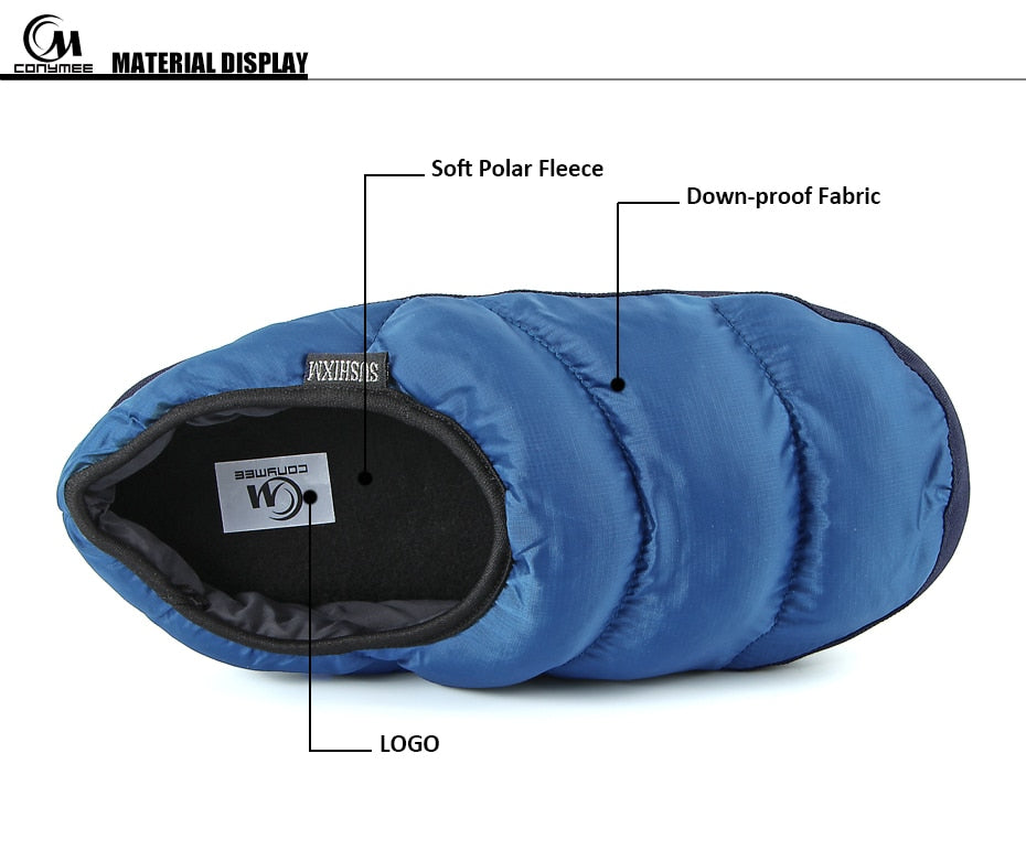 Men's Down Winter Slippers