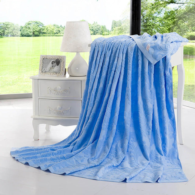 Super Sized Terry Towel Cotton Quilt Blanket