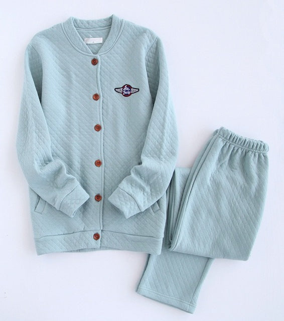 Men's and Women's Thick Cotton Winter Pajamas