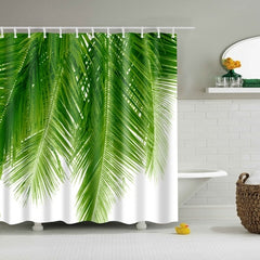 Shower Curtains with Tropical Jungle Patterns, Pineapples, Flowers