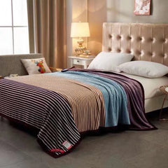 Striped Flannel Fleece Blankets
