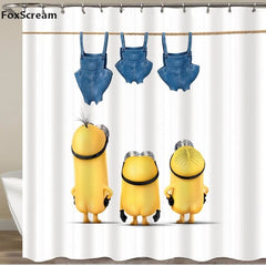 Mischievous Minions Cartoon Series Shower Curtains