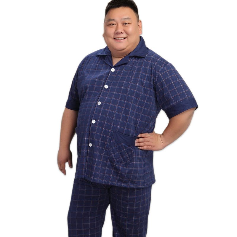 Men's Supersized 5XL Cotton Pajama Set